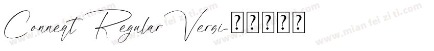 Conneqt RegularVersi字体转换